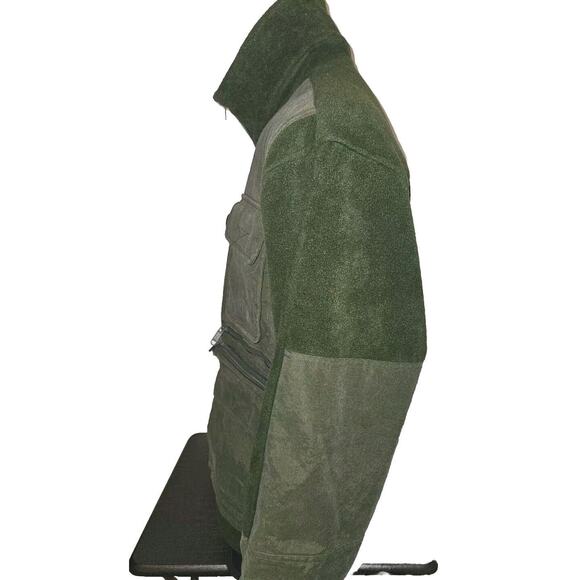 Cabelas Mens Jacket Shooting Hunting Coat Zip Nylon & Fleece Pockets Size M - Picture 7 of 16